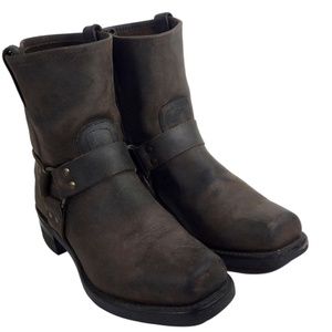 FRYE 87400 Harness Brown Motorcycle Boot Size 9.5